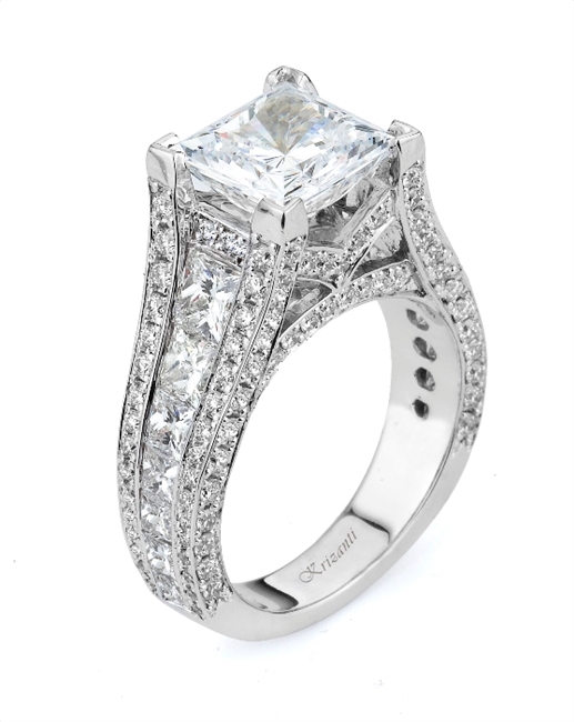 18KW ENGAGEMENT RING 3.01CT